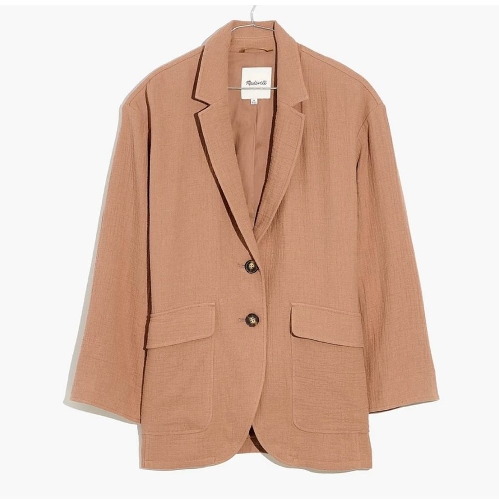 Madewell Cotton-Lined Relaxed
Larsen Blazer in color Rust